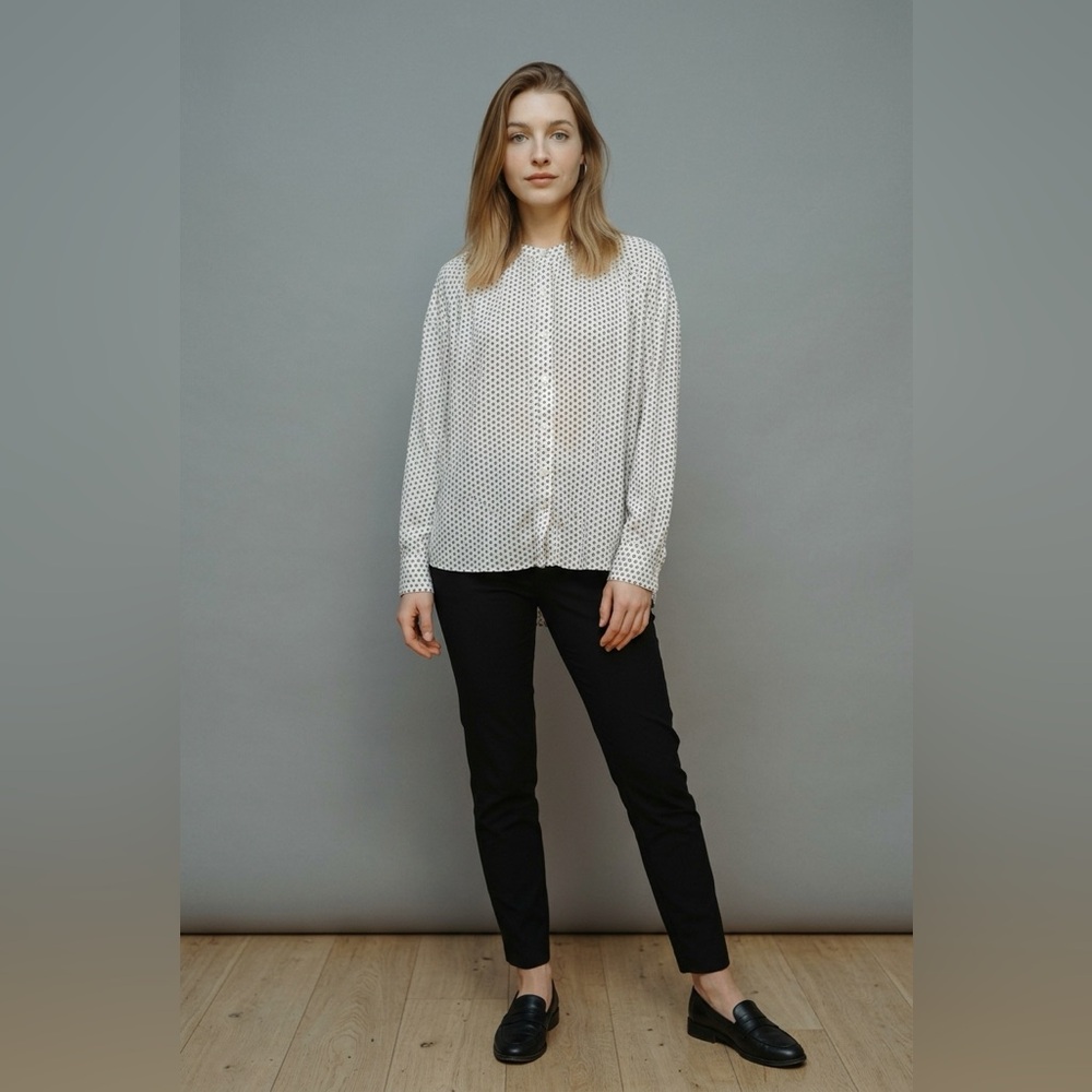 Splendid Black and Cream Geometric Shirt